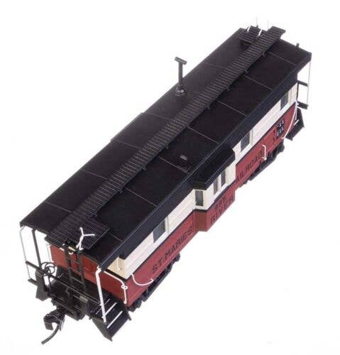 Walthers HO 920-103661 - Proto -  Rib Sided Caboose "St. Marie's River Railroad" #996 (Red, White, Black; Includes Oil Stove)