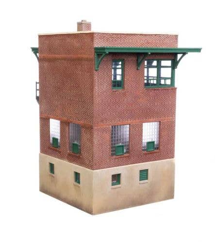 Walthers HO 933-3554 - Cornerstone - Brick Interlocking Tower w/Flat Roof "Pennsylvania" (Kit)