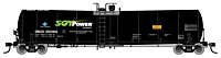 Walthers HO 910-48238 - Mainline - Trinity 25,000-Gallon Tank Car "DBUX" #250184 (Soy Power)