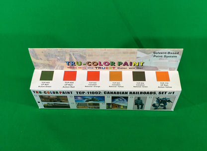 Tru-Color Paint - TCP-11002 - Canadian Railroads Set #1 (Solvent-Based Paint)