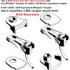 Kadee HO 142 - 140-Series - Whisker Metal Couplers with Gearboxes - Medium (9/32") Overset Shank