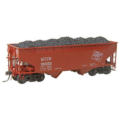 Kadee HO 7529 - 50-Ton AAR Standard 2-Bay Open Hopper "Milwaukee Road" #96050