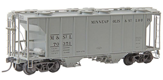 Kadee HO 8343 - PS-2 Two-Bay Hopper "Minneapolis & St Louis" #70351