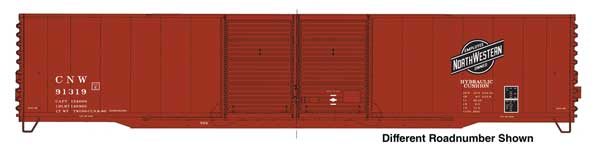 Walthers HO 910-3404 - Mainline - 60' Pullman-Standard Double Door Auto Parts Boxcar "Chicago & North Western" #91338