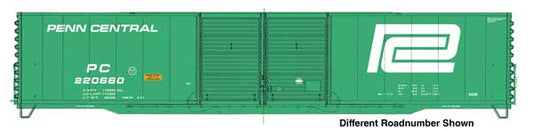 Walthers HO 910-3411 - Mainline - 60' Pullman-Standard Double Door Auto Parts Boxcar "Penn Central" #220660