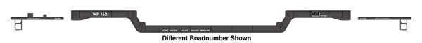 Walthers HO 910-50245 - Mainline - 81' 8-Axle Depressed Center Flatcar "Western Pacific" #1602