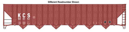 Walthers HO 910-56349 - Mainline - 73' Greenville 7,000 Cubic Foot Wood Chip Hopper "Kansas City Southern" #504131