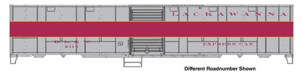 Walthers HO 920-10810 - Proto - 50' Express Boxcar "Lackawanna" #2118 (NYC-Style Troop Sleeper Conversion)