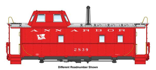 Walthers HO 920-103602 - Proto - Wabash Streamlined Caboose "Ann Arbor" #2833 (Red)