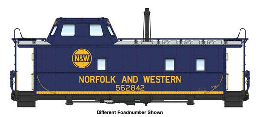 Walthers HO 920-103608 - Proto - Wabash Streamlined Caboose "Norfolk & Western" #562843 (Blue)