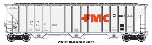 Walthers HO 920-106189 - Proto - 55' Evans 4780 Covered Hopper "FMC" #20311 (USLX)