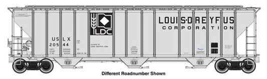 Walthers HO 920-106199 - Proto - 55' Evans 4780 Covered Hopper "Louis Dreyfus" #20573 (USLX)