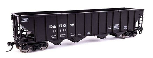 Walthers HO 910-57812 - Mainline - 50' 100-Ton 4-Bay Hopper "Denver & Rio Grand Western" #12000