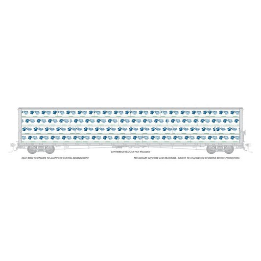 Rapido Trains HO 102165 - Centerbeam Wrapped Lumber Load "Sierra Pacific"