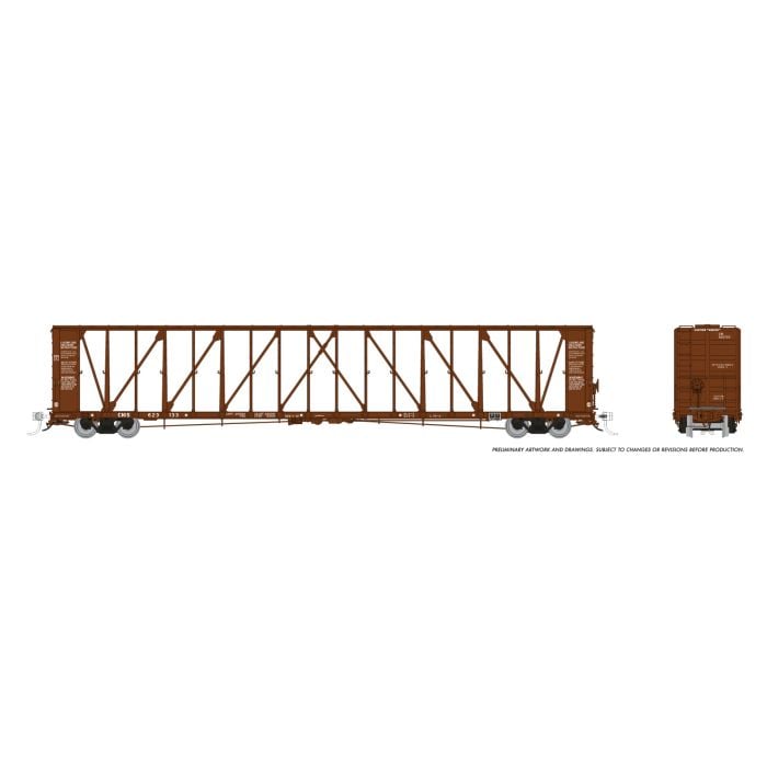 Rapido Trains HO 174010 - NSC 73' Centerbeam Flatcar "Canadian National"  (6-Pack)