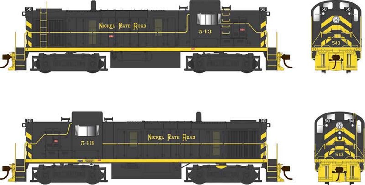 Bowser HO 25217 - Alco RS-3 Diesel Locomotive "Nickel Plate Road" #543 (w/DCC/Sound) Road Simplified Scheme