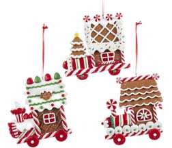 Ornament - Gingerbread Trains