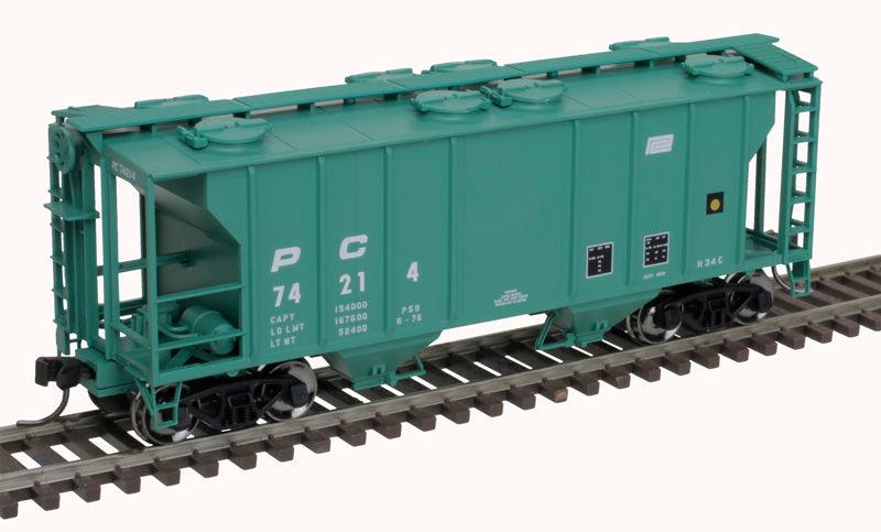 Atlas HO 20006554 - Trainman - PS-2 Covered Hopper Car "Penn Central" #74216