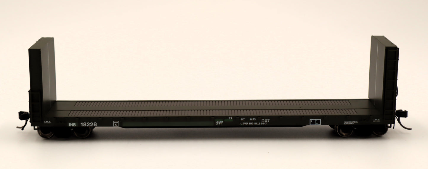 Atlas HO 20007105 - Master - 51'6" Bulkhead Flat Car "Indiana Harbor Belt" #18347