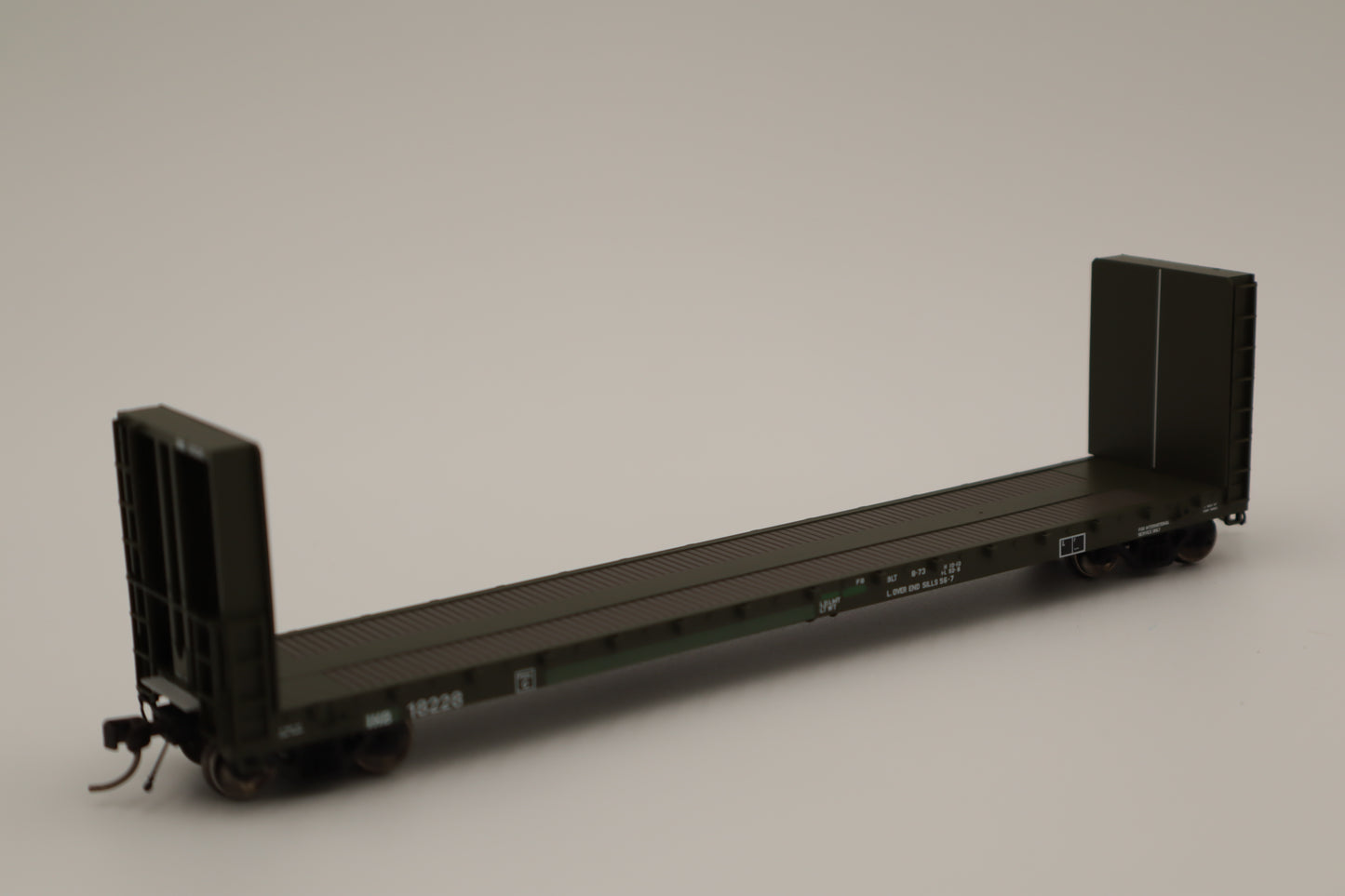 Atlas HO 20007105 - Master - 51'6" Bulkhead Flat Car "Indiana Harbor Belt" #18347