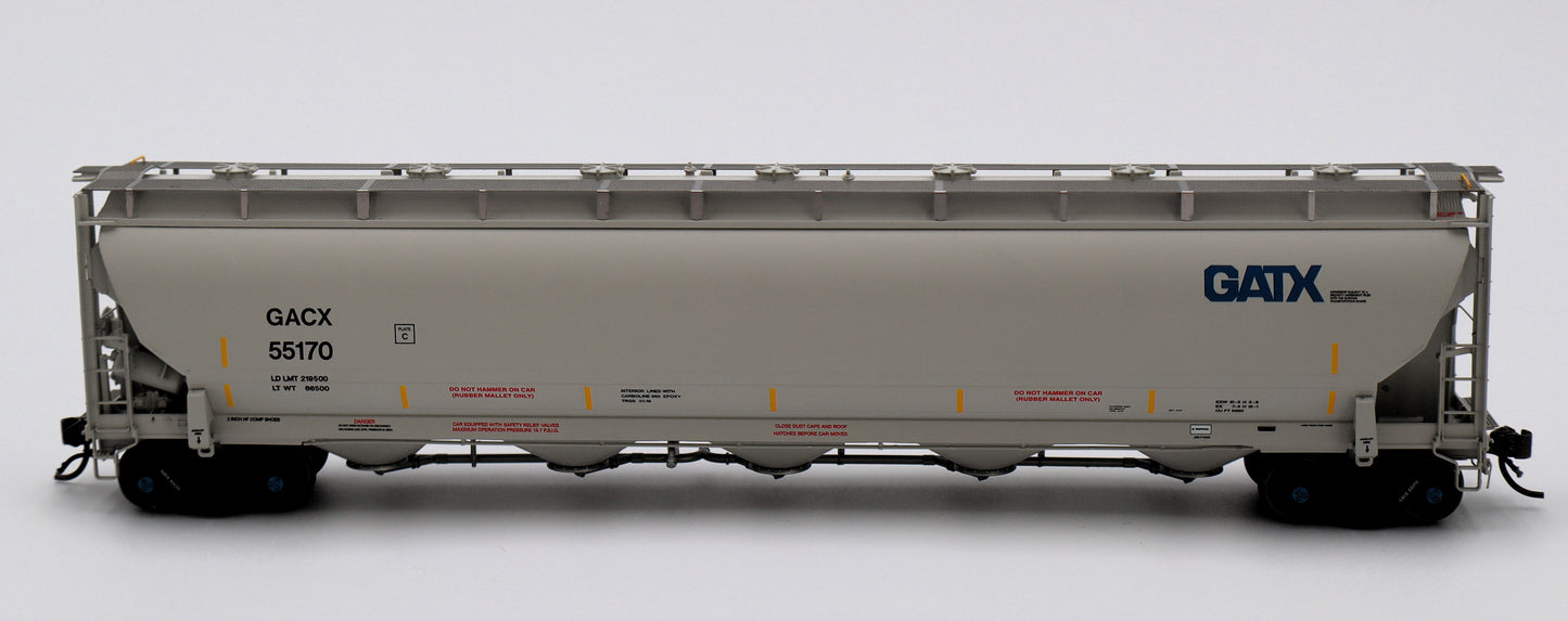 Atlas HO 20007486 - Master Trinity 5660 PD Covered Hopper - 'GACX (Blue GATX Logo)' - #55959