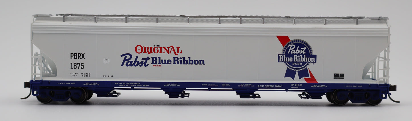 Atlas HO 20007682 - Master - 5748 Centerflow Covered Hopper Car "Pabst Blue Ribbon" #1899