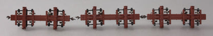 Bachmann "On30" 27391 - Skeleton Log Cars (3-Car Set w/ Resin Logs) -Open Box-H1033