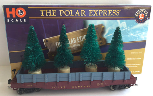 Lionel HO 2454070 - Gondola Car "The Polar Express" w/ Tree Load