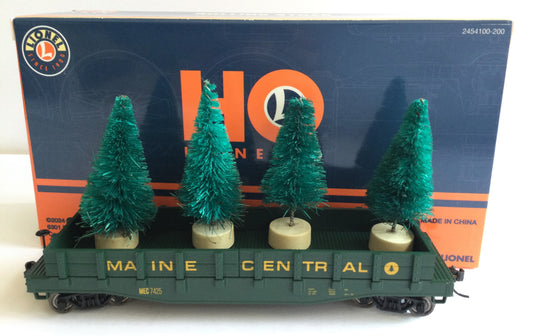 Lionel HO 2454090 - Gondola Car "Maine Central" w/ Tree Load