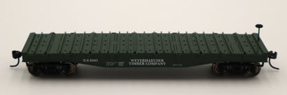 Lionel HO 2454460 - Steel-Deck Flatcar "Weyerhauser" #54460