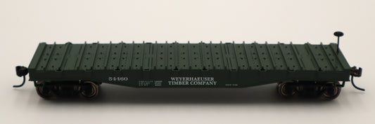 Lionel HO 2454460 - Steel-Deck Flatcar "Weyerhauser" #54460