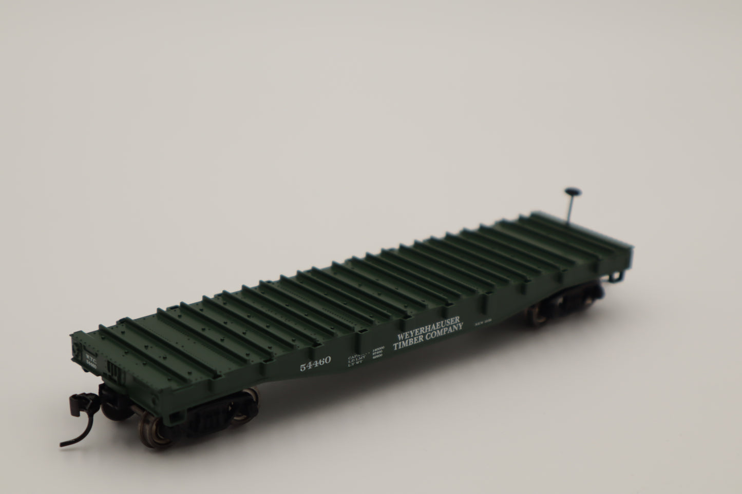 Lionel HO 2454460 - Steel-Deck Flatcar "Weyerhauser" #54460