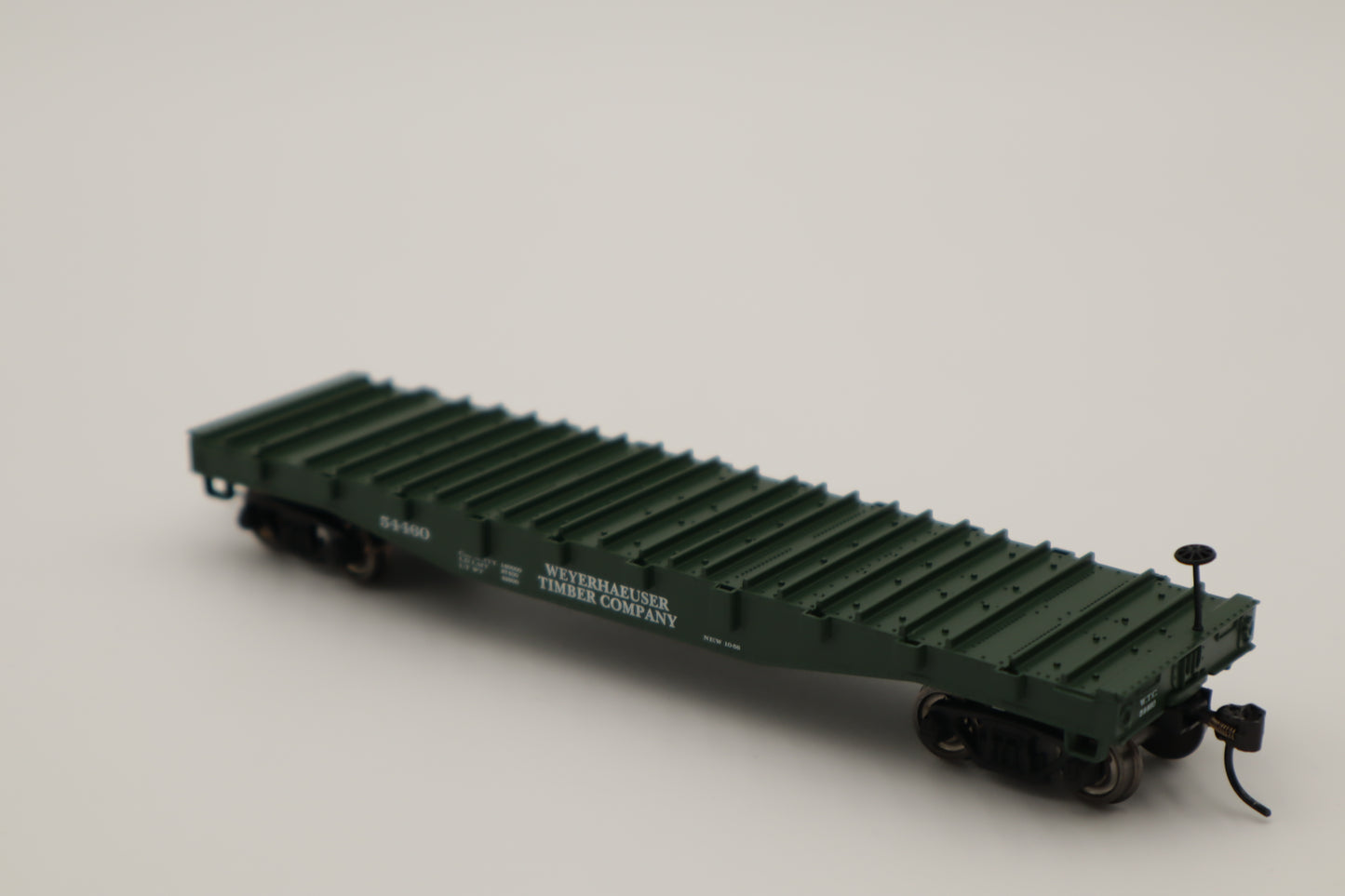 Lionel HO 2454460 - Steel-Deck Flatcar "Weyerhauser" #54460
