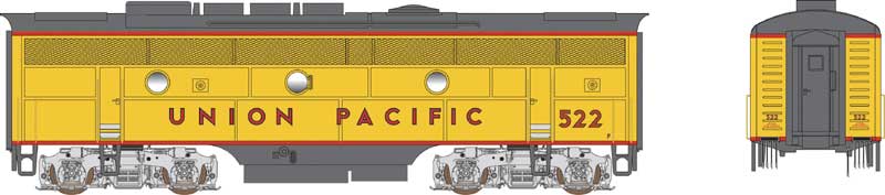 Bowser HO 24580 - Executive - EMD F-3B Diesel Locomotive "Union Pacific" #522 (w/DCC/Sound)