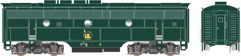 Bowser HO 24632 - Executive - EMD F-3B Diesel Locomotive "Jersey Central" #E (Phase II) w/DCC/Sound