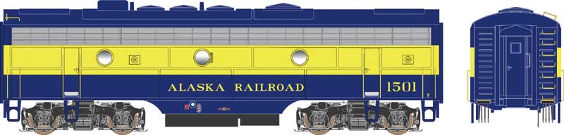 Bowser HO 24706 - Executive - EMD F-7B Diesel Locomotive "Alaska" #1501 (McKinley Scheme) w/DCC/Sound