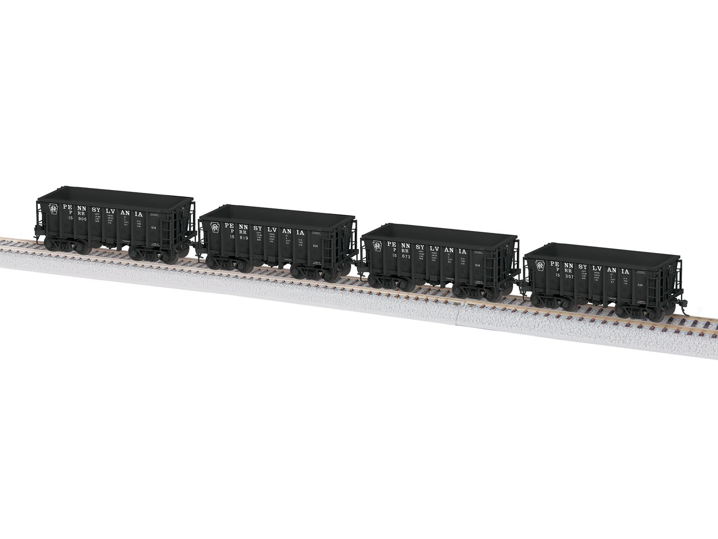 Lionel HO 2474092 - G38 Ore Car "Pennsylvania"  (4 Pack, Set 2)