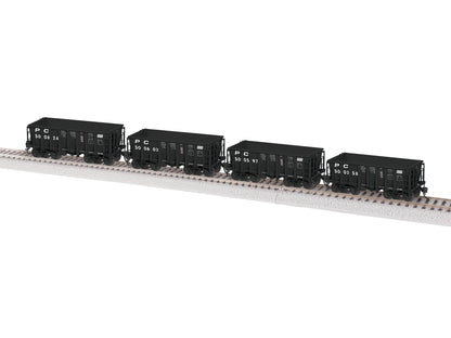 Lionel HO 2474101 - G38B Ore Car "Penn Central"  (4 Pack, Set 1)
