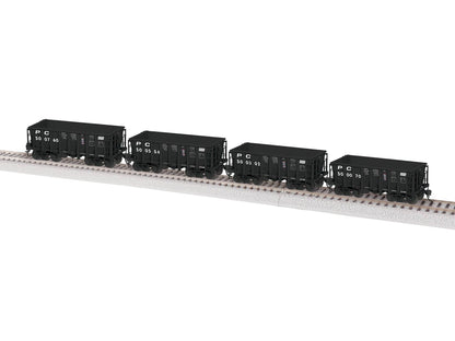 Lionel HO 2474102 - G38B Ore Car "Penn Central"  (4 Pack, Set 2)