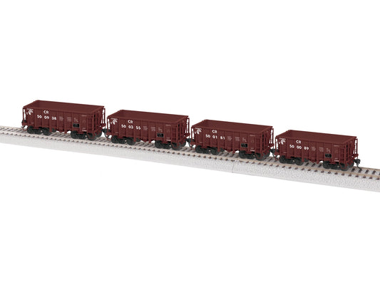 Lionel HO 2474121 - G38B Ore Car "Conrail"  (Brown A) 4 Pack, Set 1