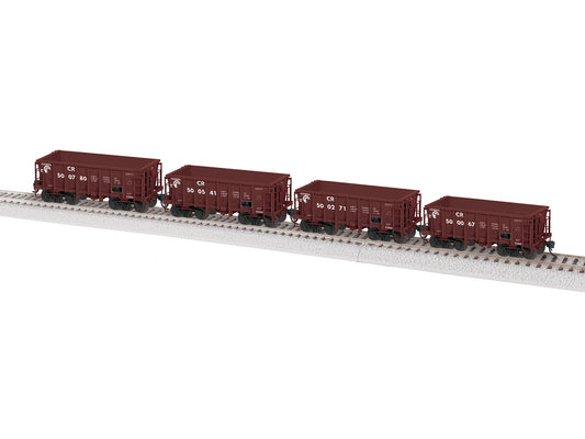 Lionel HO 2474122 - G38B Ore Car "Conrail"  (Brown A) 4 Pack, Set 2