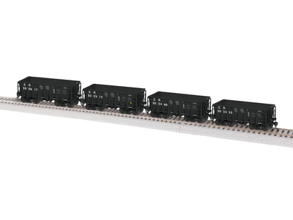 Lionel HO 2474141 - G38B Ore Car "Conrail"  (Black) 4 Pack, Set 1