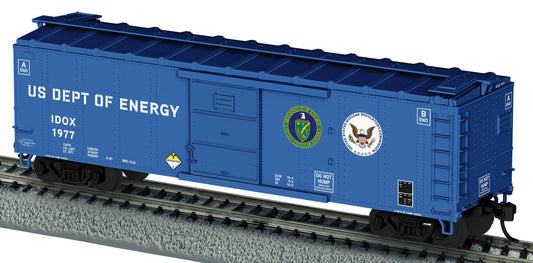 Lionel HO 2554320 - Radioactive Boxcar w/ Sound "U.S. Dept. of Energy" #1977 (Glow-in-the-Dark)