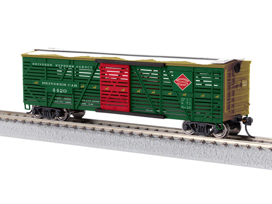 Lionel HO 2554420 - Reindeer Stock Car w/Sounds "Christmas"