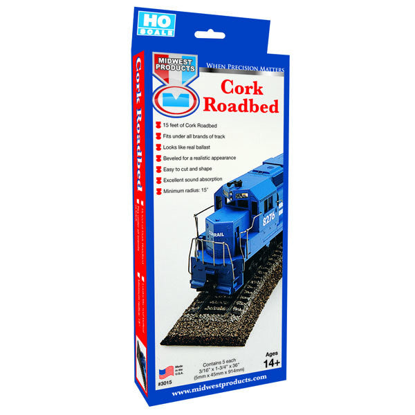 Midwest Products 3015 - HO Cork Roadbed (5 Pack)