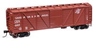 Walthers HO 910-40367 - Mainline - 40' ARA Single Sheathed Boxcar w/Dreadnaught Ends "Louisiana & Arkansas" #12124