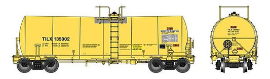 Walthers HO 920-100073 - Proto - 40’ Trinity 14,000-Gallon Molten Sulfur Tank car "Trinity Industries Leasing" #135002 (TILX)