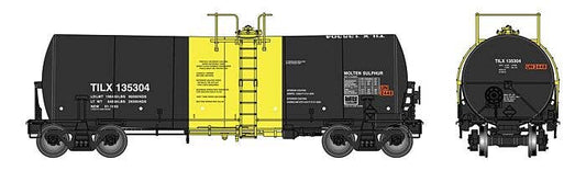 Walthers HO 920-100077 - Proto - 40’ Trinity 14,000-Gallon Molten Sulfur Tank car "Trinity Industries Leasing" #135304 (TILX)