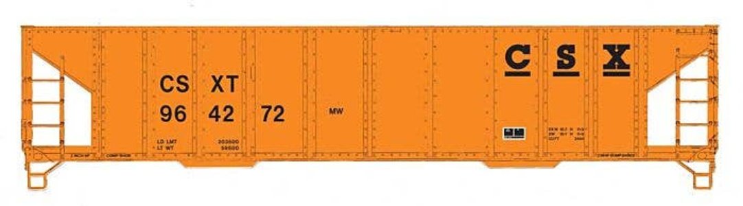 Walthers HO 910-57019 - Mainline - 41' Ballast Hopper "CSX" #964277
