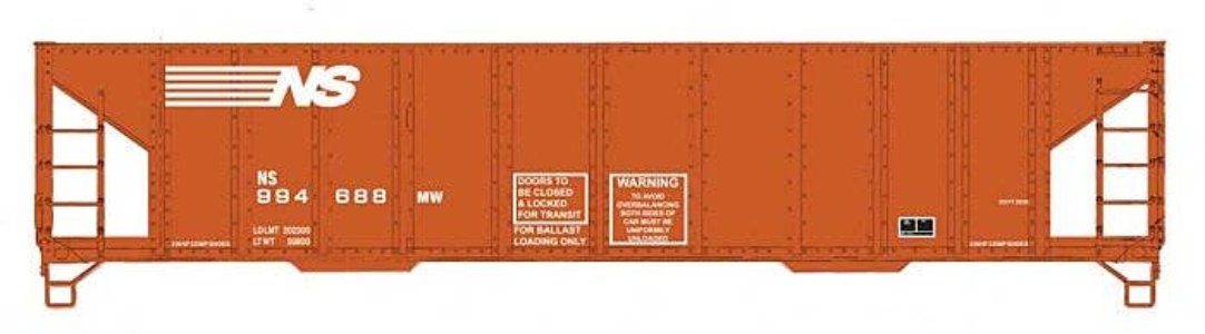 Walthers HO 910-57025 - Mainline - 41' Ballast Hopper "Norfolk Southern" #994688